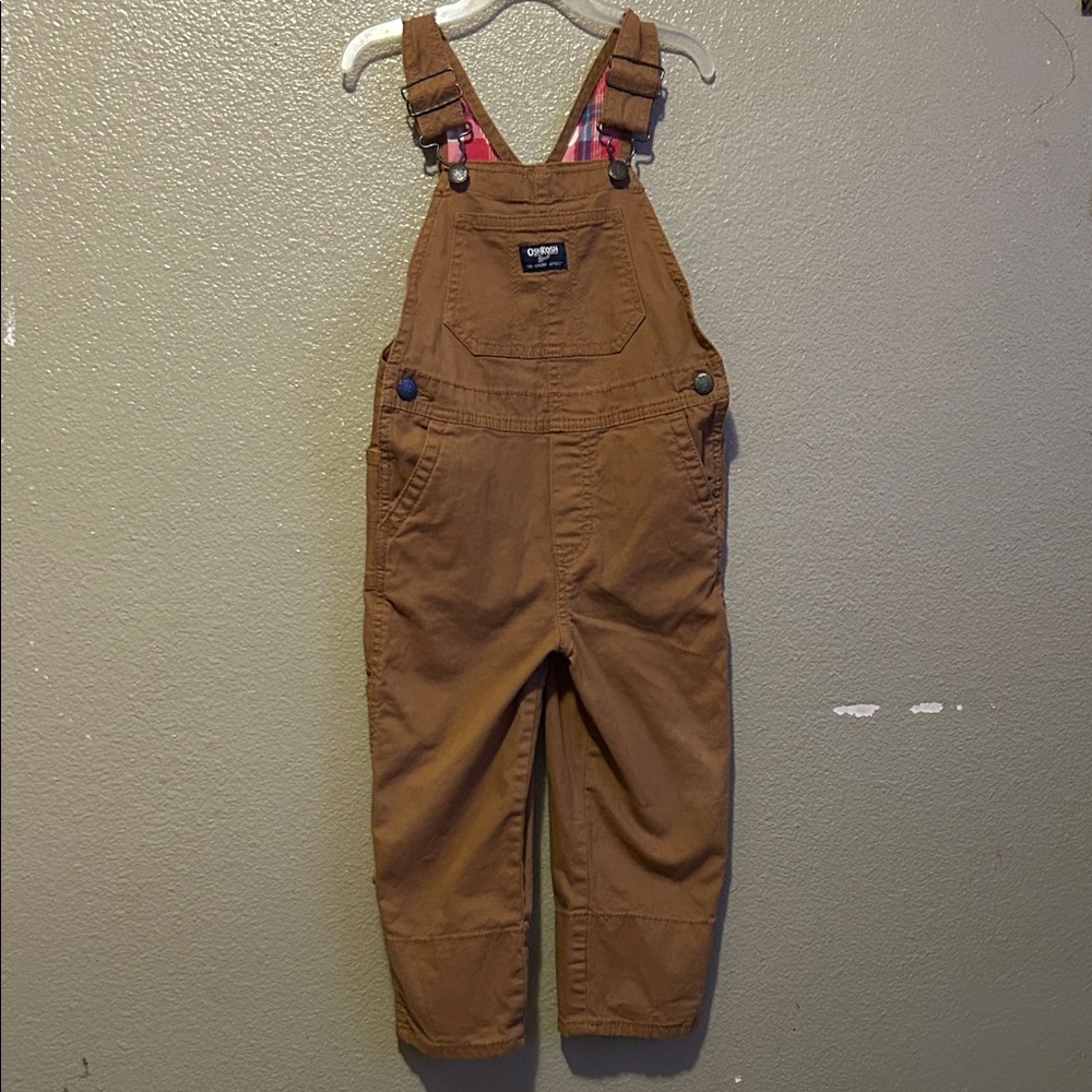 OshKosh B'gosh Tan Kids Overalls
